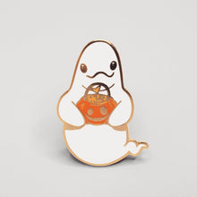 Load image into Gallery viewer, Moon Trick or Treating Enamel Pin
