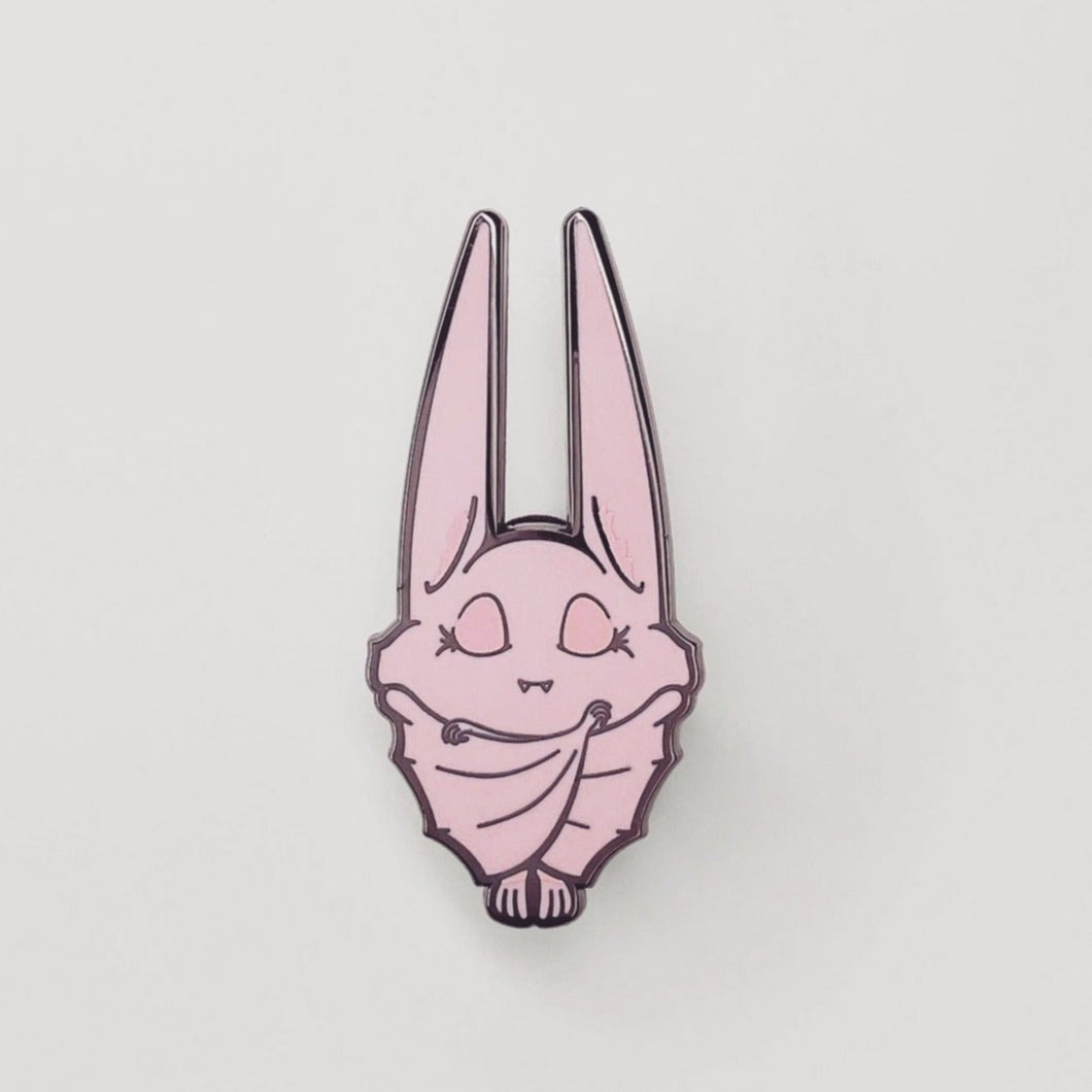 Sleeping Bat Enamel Pin