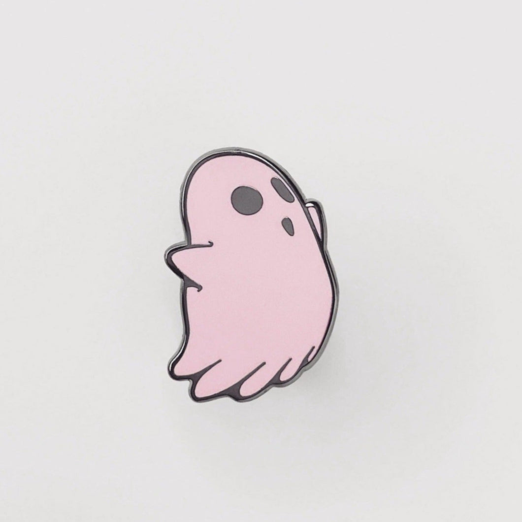 Pink Ghost Enamel Pin