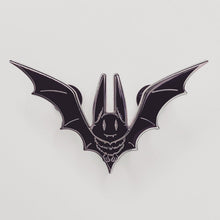 Load image into Gallery viewer, Black flying Bat Enamel Pin
